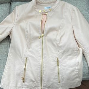 Calvin Klein faux leather jacket